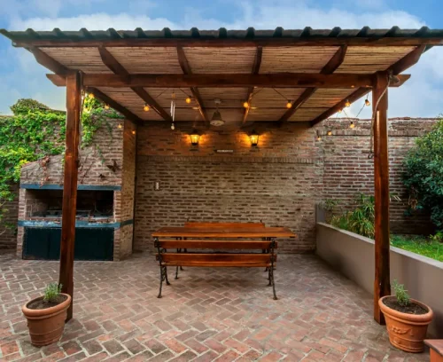 patio pergola install bottom unionville va